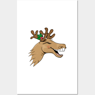 A laughing elk Posters and Art